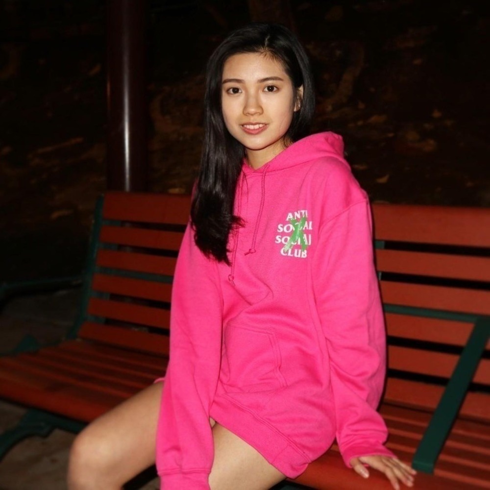 Anti Social Social Club Cancelled Hoodie Pink Green Rare Graphic Sweatshirt S - Picture 8 of 8